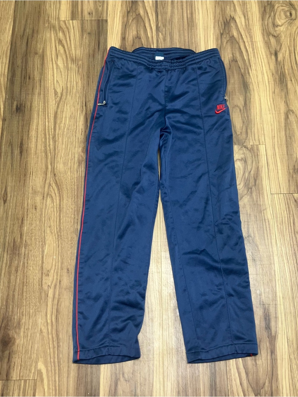 ( Reserved)Nike womens Navy Joggers with Red Stripe